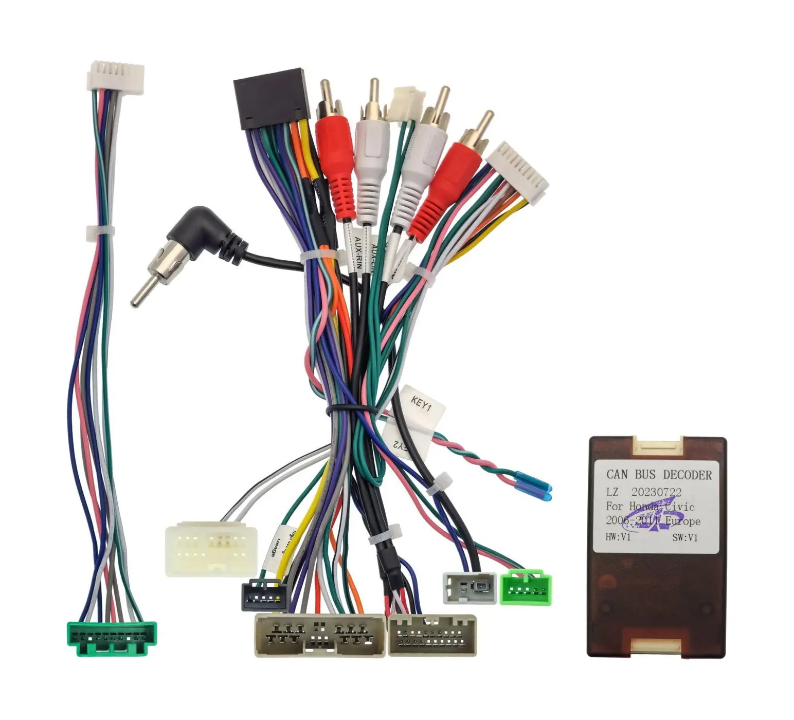 Комплект проводов для установки WM-MT в Honda Civic 2006 - 2011 хэтчбэк (основной, CAN, A/C)