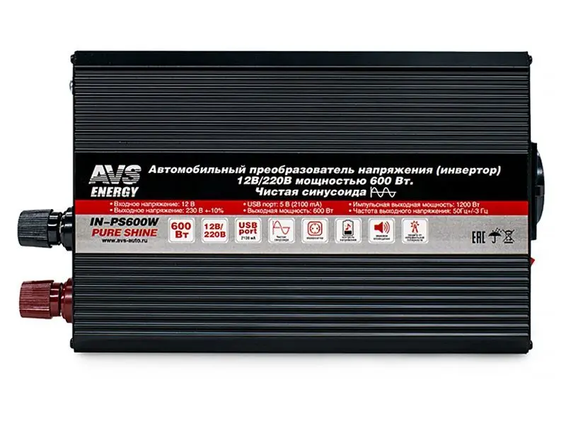 AVS 12/220V IN-PS600W