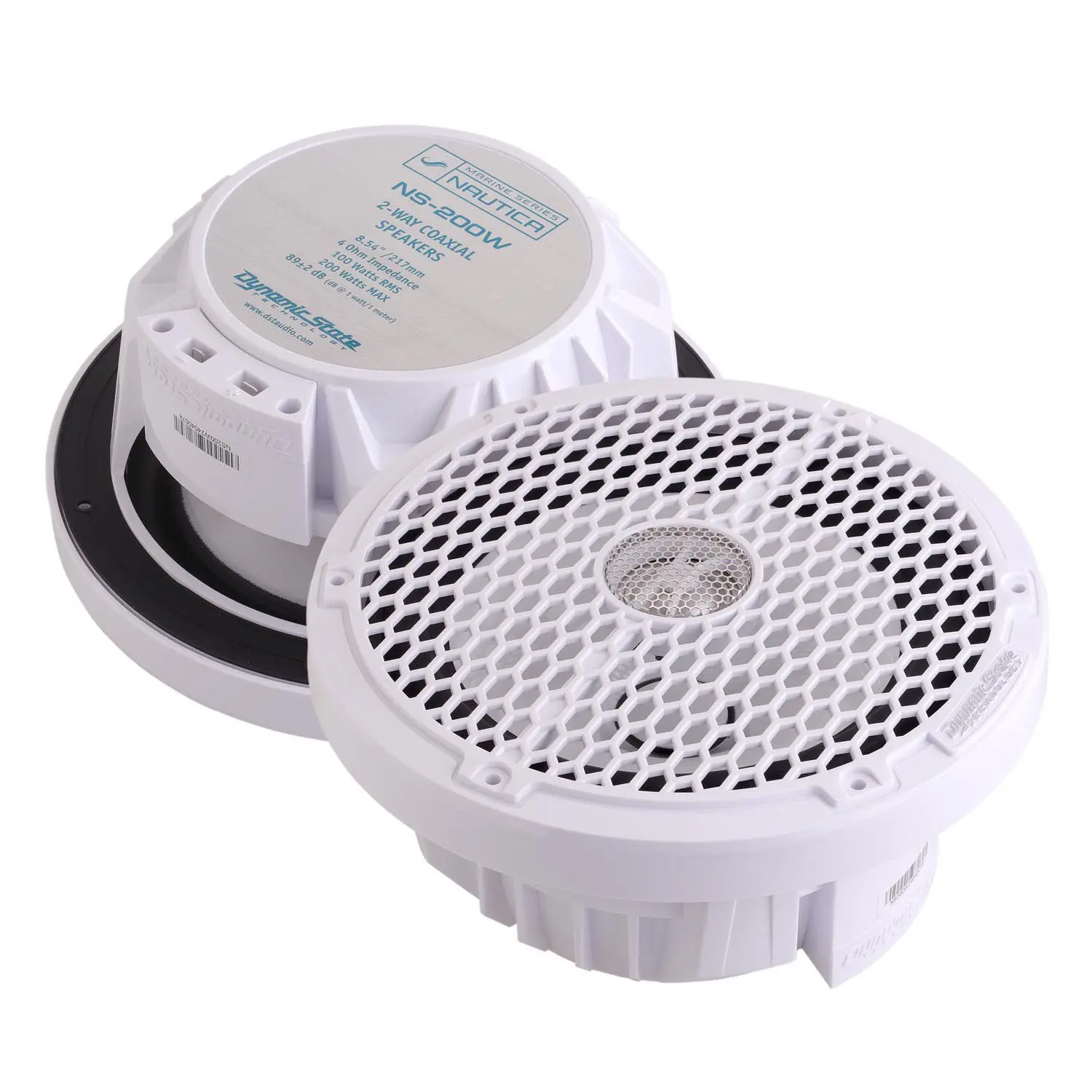 Акустика коаксиальная Dynamic State NAUTICA NS-200W - Влагозащищенная акустика. 20 см (8 дюйм.), Мощность динамиков 100 Вт (номинальная), 200 Вт (максимальная).