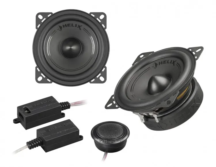 Акустика компонентная Helix F42C. 10 см (4 дюйм.), Мощность динамиков 40 Вт (номинальная), 80 Вт (максимальная).