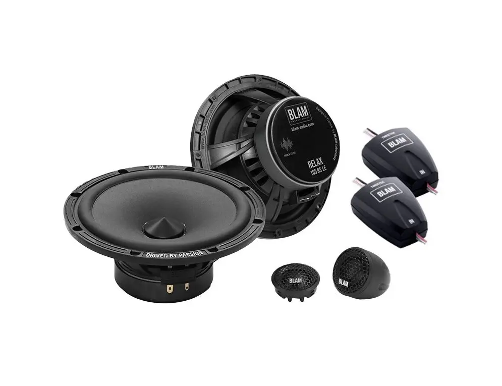 Акустика компонентная BLAM 165 RS LE. 16.5 см (6.5 дюйм.), Мощность динамиков 75 Вт (номинальная), 150 Вт (максимальная).