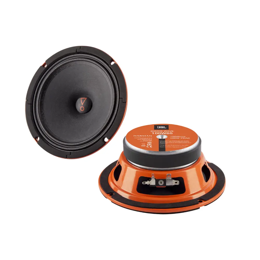 Акустика Среднечастотная АС JBL SHOCKWAVE 100W65. 16.5 см (6.5 дюйм.), Мощность динамиков 100 Вт (номинальная), 200 Вт (максимальная).