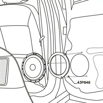 Incar RFO-N915 - Проставки под динамики Ford (тыл)