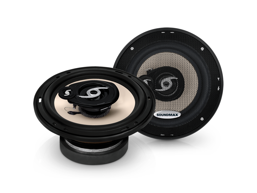 Акустика коаксиальная Soundmax SM-CSA603. 16.5 см (6.5 дюйм.), Мощность динамиков 90 Вт (номинальная), 180 Вт (максимальная).