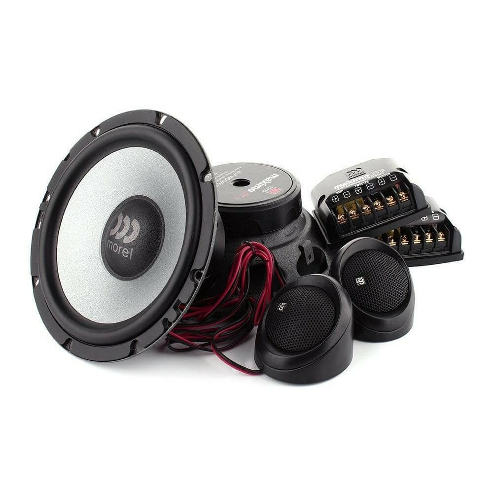 Акустика компонентная Morel Maximo Ultra 602 MKII. 16.5 см (6.5 дюйм.), Мощность динамиков 100 Вт (номинальная), 180 Вт (максимальная).