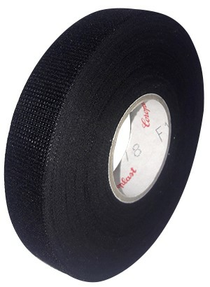 Изолента тканевая с ворсом Coroplast 8550 (19мм x 25м, черная)