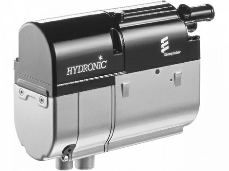 Eberspacher Hydronic D4WSC, 12В, дизель Hydronic D4W SC (дизель) 12 В – лучший способ предпускового подогрева салона, дизельного двигателя, стекол автомобиля, а также дополнительного прогрева охлаждающей жидкости в процессе движения. Подходит как для грузовых, так и для легковых авто. Эффективность в сочетании с экономичностью – вот основное преимущество данного подогревателя.
Базовая комплектация Hydronic 4 D4 W SC рассчитана на подготовку дизеля к запуску, предстартовый подогрев мотора, а в случае активации схемы подключения к салонной отопительной системе, и дополнительный прогрев салона, стекол.
Параметры отопительной мощности Гидроника позволяют эффективно и оперативно прогреть двигатель и автомобиль перед поездкой. Гидроник D4W SC рассчитан для эксплуатации на транспортных средствах с дизельными двигателями с объемом до двух литров. Hydronic 4 D4W SC изготовлен в одном корпусе с насосом (жидкостным).
Подогреватель двигателя Hydronic имеет максимальную мощность 4,3 кВт, которая в процессе подогрева снижается до показателя 1,5 кВт
Мощностть (мин./макс.)	2.4/4.3 кВт
Потребляемая эл. мощность (мин./макс.)	23/48 Вт
Расход топлива (мин./макс.)	0.27/0.53 литров/час
Размеры	220 х 86 х 160 мм
Комплект:
Подогреватель Eberspacher Hydronic 4 D4W SC дизель 12В;
Жгут электропроводки;
Топливный насос;
Жидкостный шланг диам 18мм;
Воздухозаборная труба;
Выхлопная труба с хомутами.
Топливный трубка;
Глушитель;
*Циркуляционный насос встроен в подогреватель.