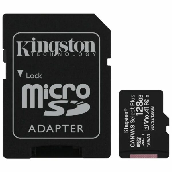 Карта памяти Kingston Canvas Select Plus microSDXC (SDCS2/128GB)