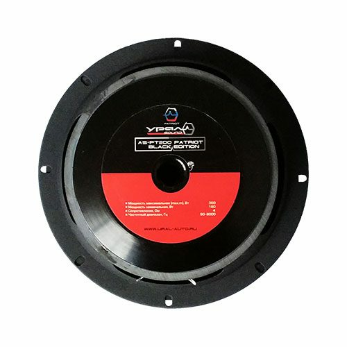 Фото Среднечастотная АС акустики УРАЛ AS-PT200 PATRIOT BLACK EDITION.