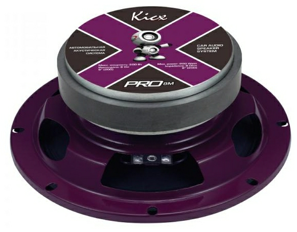 Фото широкополосная АС акустики Kicx PRO 8М.