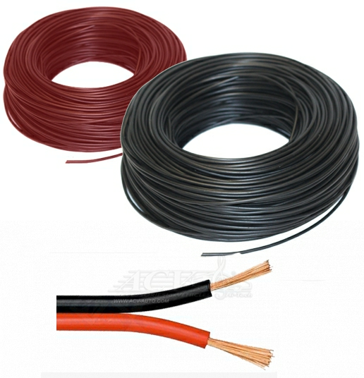 ACV KP21-1107 монтажный кабель 2.5*2 черн/красн