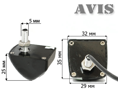 Универсальная камера переднего вида AVIS AVS310CPR (980 CMOS Vertical)