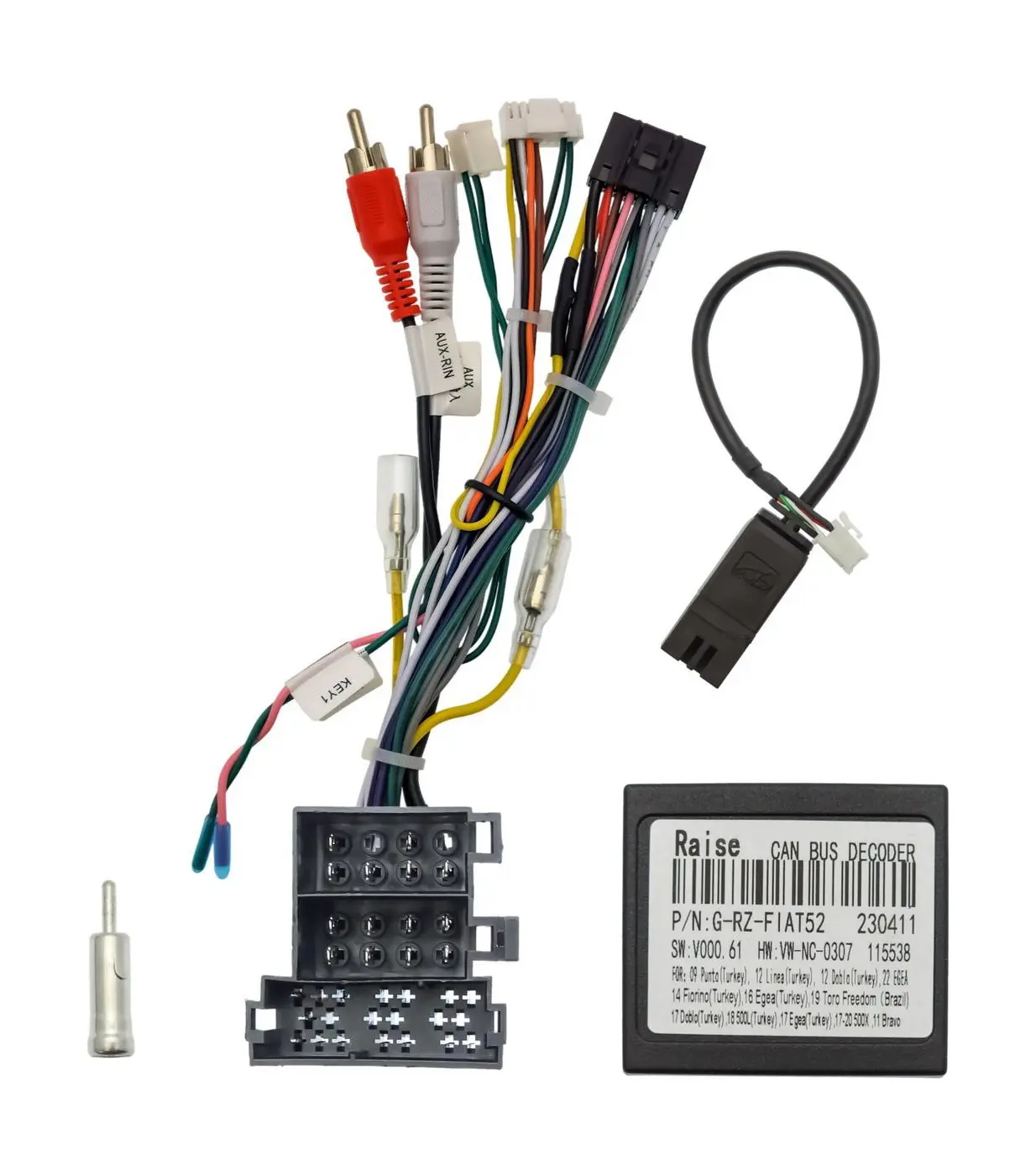 Комплект проводов для установки WM-MT в FIAT 2009 - 2018 (основной, CAN) WS-MTFT02