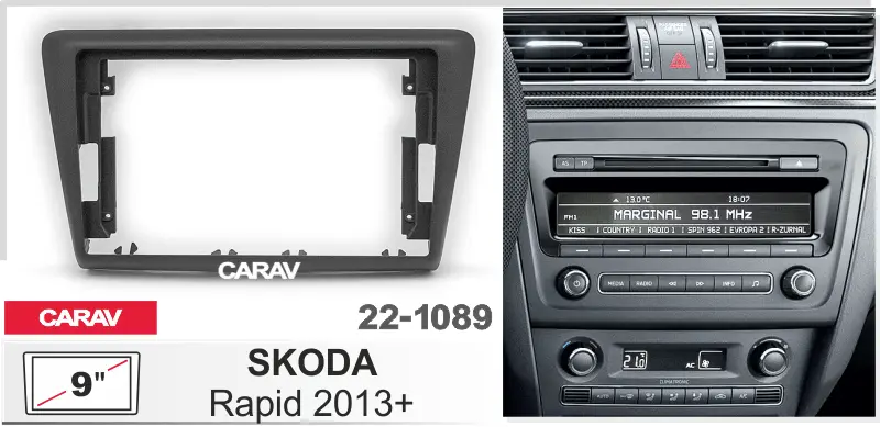 CARAV 22-1089 - SKODA Rapid 2013+ (9")