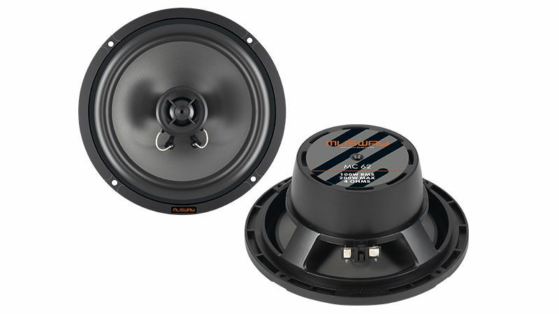Акустика коаксиальная Musway MC62. 16.5 см (6.5 дюйм.), Мощность динамиков 100 Вт (номинальная), 200 Вт (максимальная).