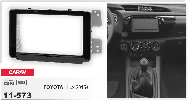CARAV 11-573 - TOYOTA Hilux 2015+ / черный "рояльный" лак
