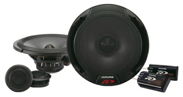 Фото компонентной акустики Alpine SPR-60C.