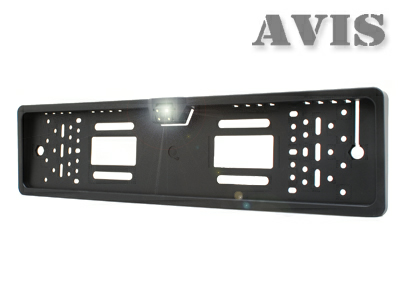 Камера переднего вида в рамке номерного знака AVIS AVS388CPR (CCD) с LED подсветкой