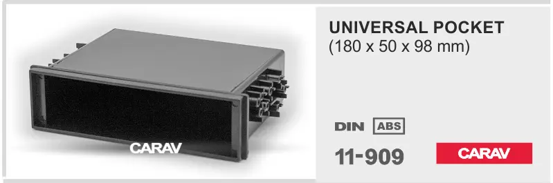CARAV 11-909 - 1-DIN карман универсальный