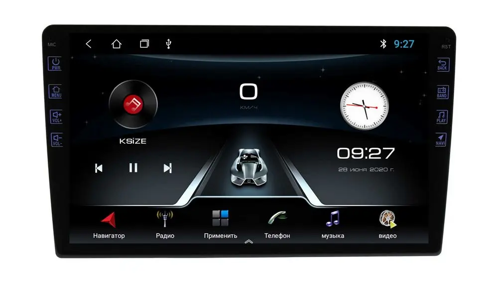 Универсальный мультимедийный центр Wide Media LC-MFB-MN-2/32 (овальный 9") T3L IPS (-)