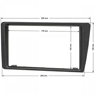 Incar 99-7860A - Переходная рамка HONDA Civic (2001-2006) 2din (крепеж)