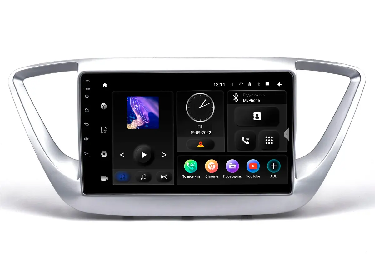 Incar TMX-2402-3 - штатная магнитола Hyundai Solaris 16+