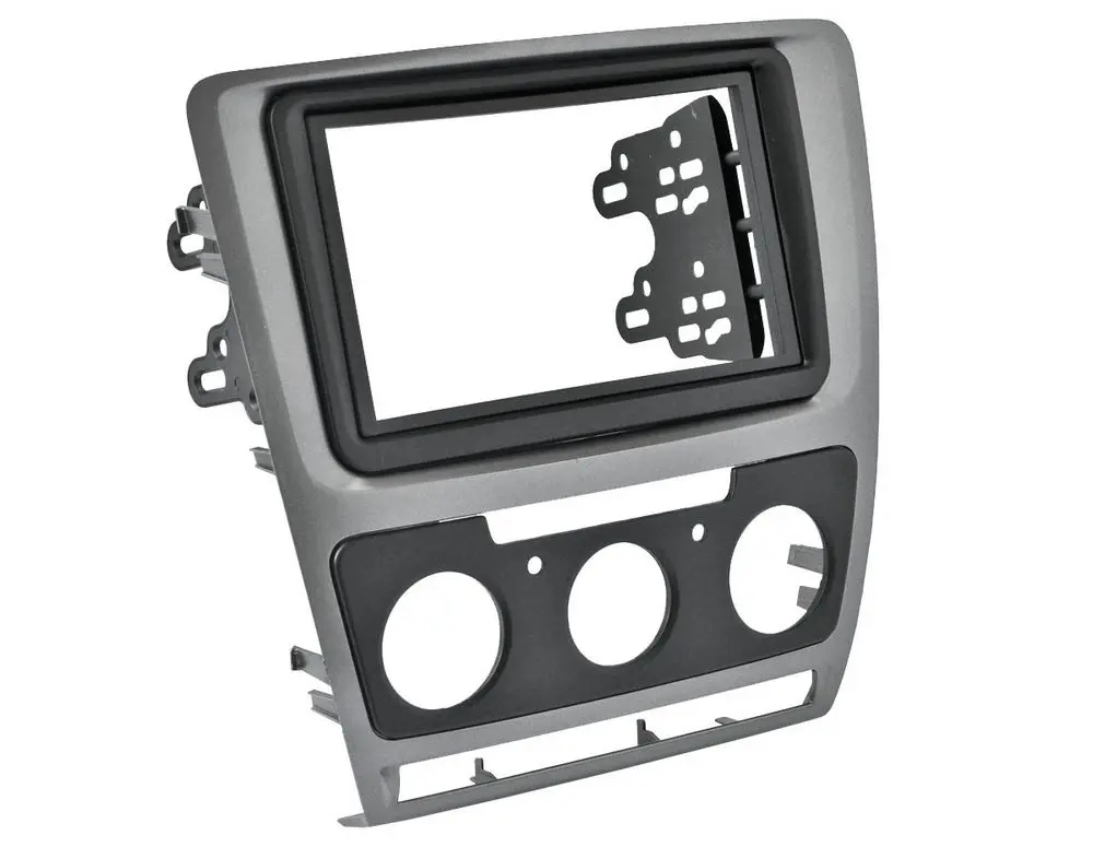 Incar RSC-N07 - Переходная рамка SKODA Octavia (A5) 04-13 (Manual AC) 2din SILVER