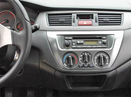 Incar RMS-FC807 - Переходная рамка MITSUBISHI Lancer-9 2000-2010 BLACK с переносом управления кондиционером, 9″