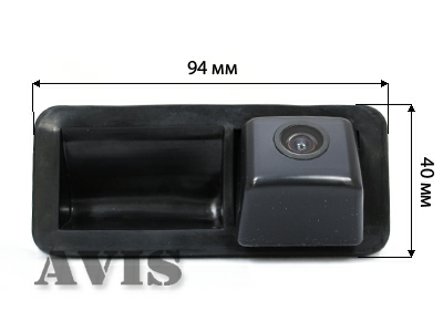 CCD штатная камера заднего вида AVIS AVS321CPR (#013) для FORD C-MAX / FIESTA VI / FOCUS II / KUGA / S-MAX, интегрированная с ручкой багажника