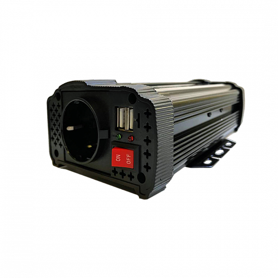 Artway AI-3001 <br/> Преобразователь напряжения Artway AI-3001 — устройство для преобразования входного постоянного напряжения 12В в переменное напряжение 220В 50 Гц на выходе. <br />
  <br />
 ВНИМАНИЕ: выходная волна - модифицированный синус! <br />
  <br />
 Евророзетка предназначена практически для всех бытовых приборов <br />
 Встроенный USB порт <br />
 Питает цифровую, бытовую технику, освещение и другие приборы <br />
 Защита от понижения входного напряжения, перегрузки <br />
 Защита от перегрева и короткого замыкания <br />
 Компактные габариты и малый вес. <br />
  <br />