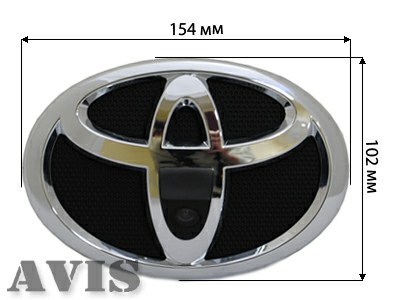 CCD штатная камера переднего вида AVIS AVS324CPR для TOYOTA (#120) (BOTTOM) с блоком контроля скорости