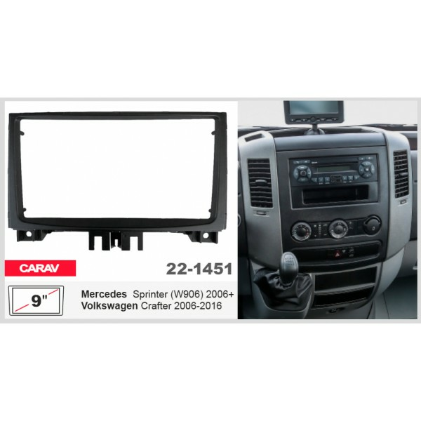 CARAV 22-1451 - Монтажная рамка MERCEDES-BENZ Sprinter (W906) 2006+ / VOLKSWAGEN Crafter 2006-20