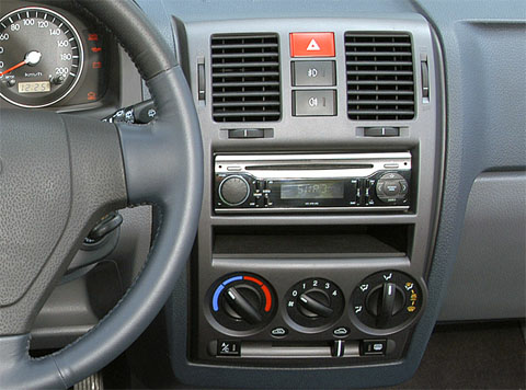 Incar RHY-FC620 - Переходная рамка HYUNDAI Getz 2002-2011, 9″ (консоль) левый руль BLACK