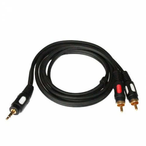Акустический кабель GOLD 10 м PVC (Jack 3.5мм x 2RCA)