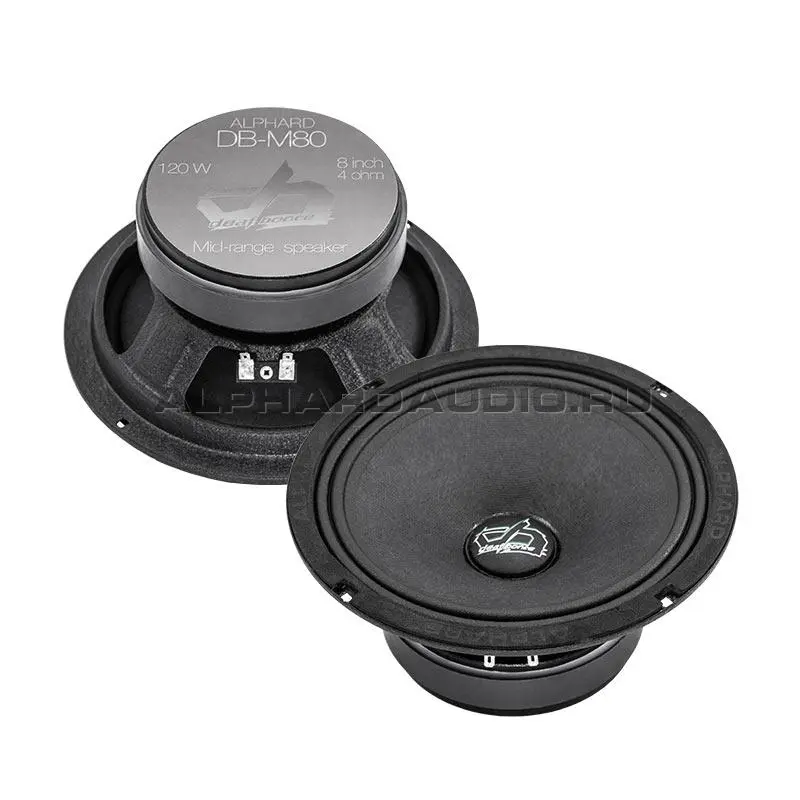 Акустика широкополосная АС Alphard Deaf Bonce DB-M80. 20 см (8 дюйм.), Мощность динамиков 120 Вт.