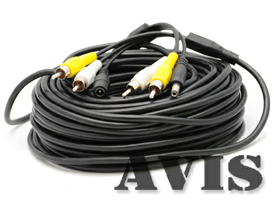 Кабель для подключения камеры заднего вида AVIS AVS20RCAC 2xRCA (Видео + Звук)