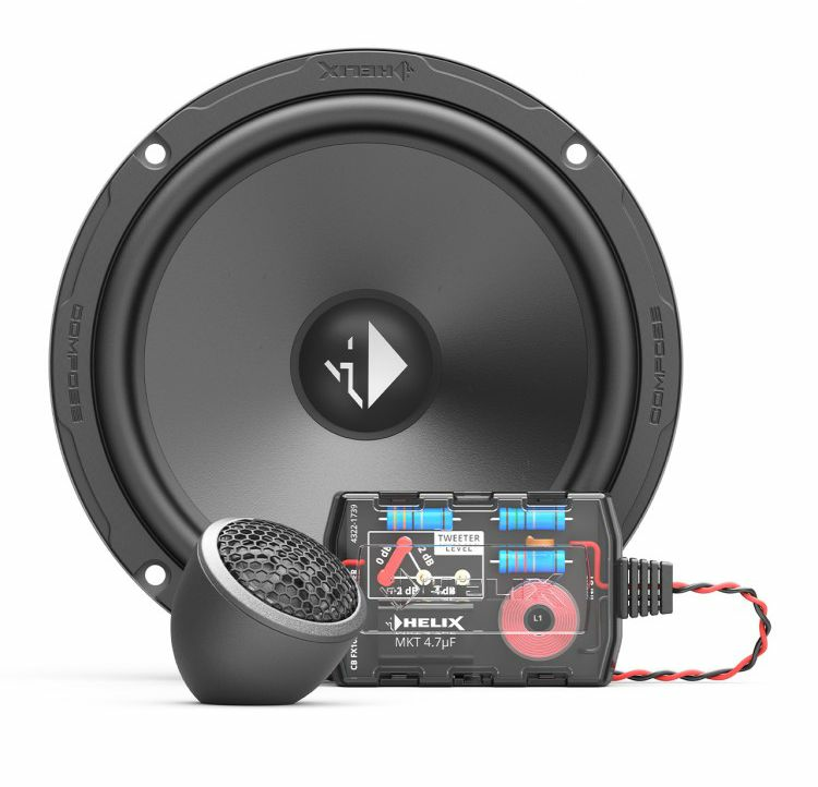 Акустика компонентная Helix CB K165.2-S3. 16.5 см (6.5 дюйм.), Мощность динамиков 80 Вт (номинальная), 120 Вт (максимальная).