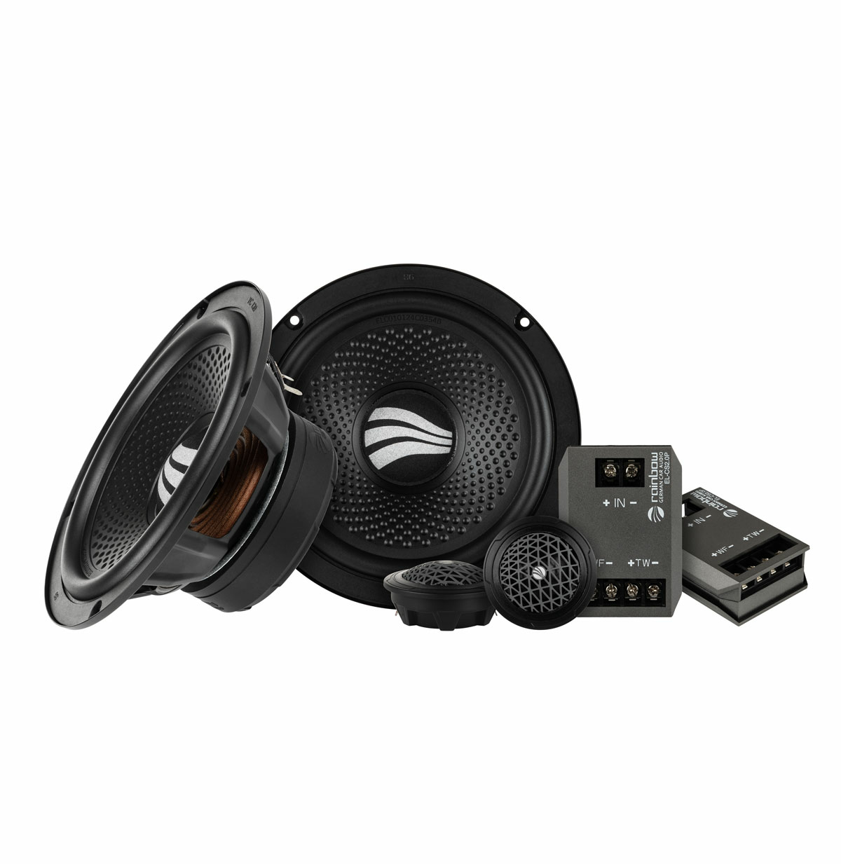 Акустика компонентная Rainbow EL-C260P. 16.5 см (6.5 дюйм.), Мощность динамиков 80 Вт (номинальная),160 Вт (максимальная).