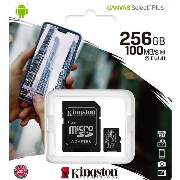 Карта памяти Kingston Canvas Select Plus microSDXC (SDCS2/256GB)