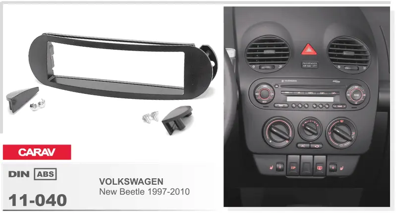 CARAV 11-040 - VOLKSWAGEN New Beetle 1997-2010 1-DIN