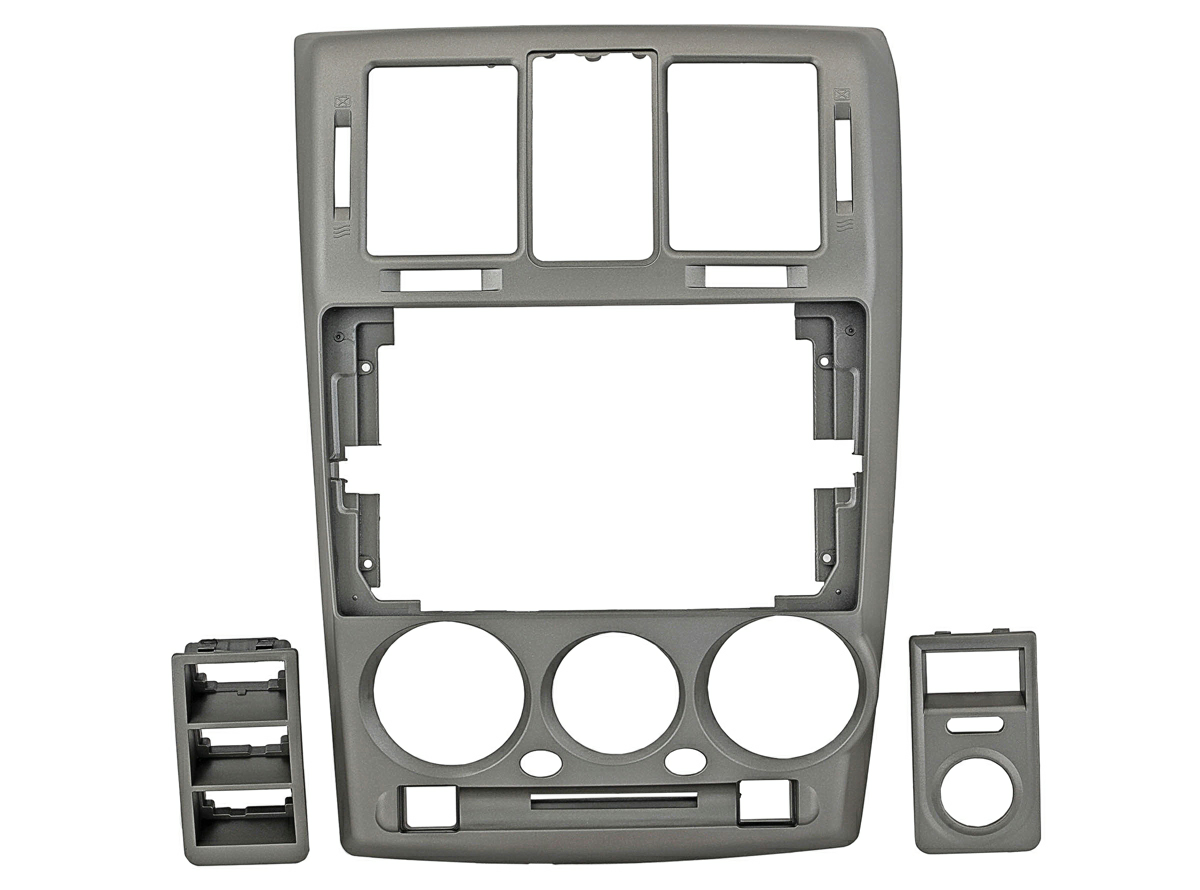 Incar RHY-FC649 - Переходная рамка 9” для HYUNDAI Getz 2002-2011 (консоль) левый руль SILVER