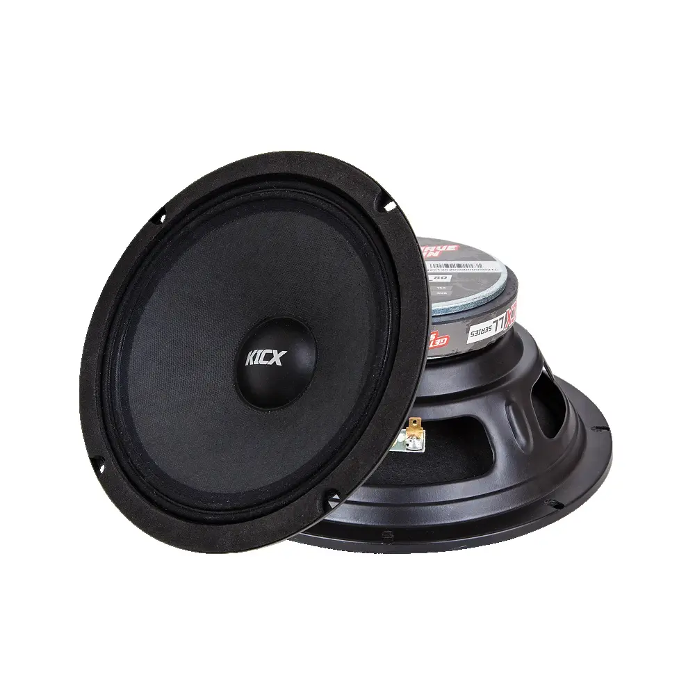 Акустика Среднечастотная АС Kicx LL80 (4 Ohm). 20 см (8 дюйм.), Мощность динамиков 150 Вт (номинальная), 300 Вт (максимальная).
