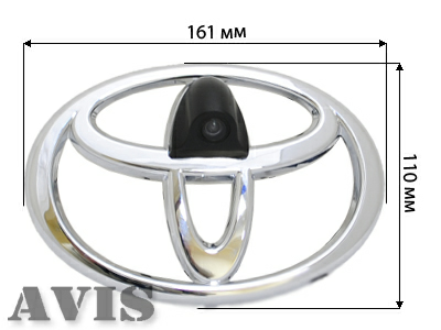 CCD штатная камера переднего вида AVIS AVS324CPR для TOYOTA (#118) (BIG) с блоком контроля скорости