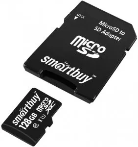 Карта памяти microSD 128Gb 10 class SDXC Smartbuy