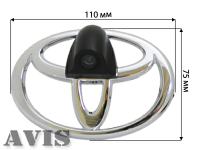 CCD штатная камера переднего вида AVIS AVS324CPR для TOYOTA (#116) с блоком контроля