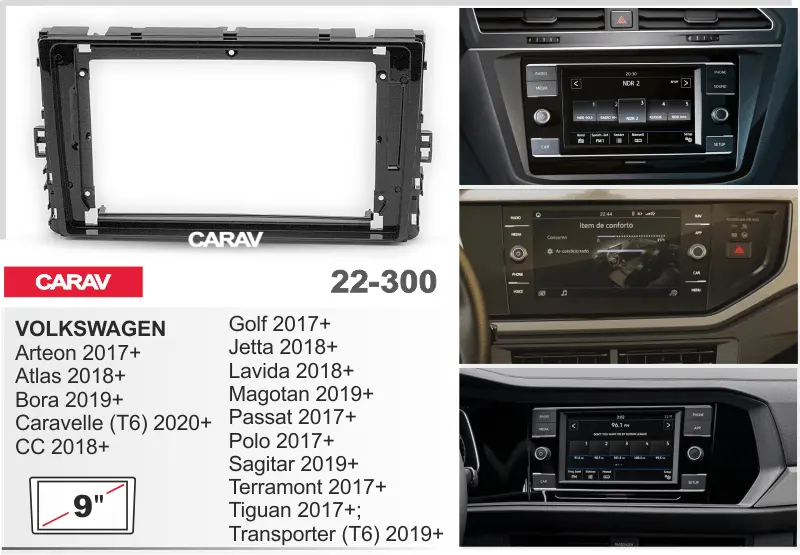 CARAV 22-300 - VOLKSWAGEN 2017+ (9")