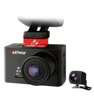 Artway AV-701 ARTWAY AV-701 4K
Видеорегистратор + Камера заднего вида + GPS-трекер
Видеорегистратор с супер высоким качеством записи видео 4К
Вторая выносная водонепроницаемая камера заднего вида
GPS-трекер с полной информацией о текущей поездке
Моментальная установка или снятие устройства
Отсутствие висящих проводов
Неодимовый магнит
WI-FI модуль
Матрица	1/2,7 CMOS
Разрешение записи	4К 3840*2160, 30 к/с при отключенной задней камере
2К 2560*1440, 30 к/с при включенной задней камере
Разрешение записи задней камеры	FHD 1920*1080 30к/с
Угол обзора	170
Формат записи/видеокодек	МР4/Н265
Тип карты памяти	microSD до 128 ГБ, 10 класс
Оптика	6 стеклянных линз
Встроенные микрофон и динамик	есть
Цикличность записи	1 мин/3 мин/5 мин/выкл
G-сенсор	есть
Мониторинг парковки	есть
Напряжение бортовой сети	12 В
Разъемы	Micro USB
Гарантийный срок	12 месяцев
Комплектация	Видеорегистратор, зарядное устройство, магнитный кронштейн, задняя выносная камера, инструкция, гарантийный талон,