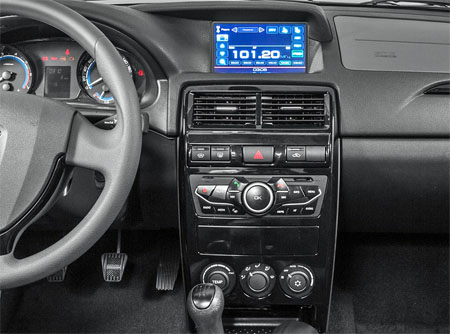 Incar RLA-FC1086 - Переходная рамка LADA Priora 2010-2014, 9″ BLACK (тип5)