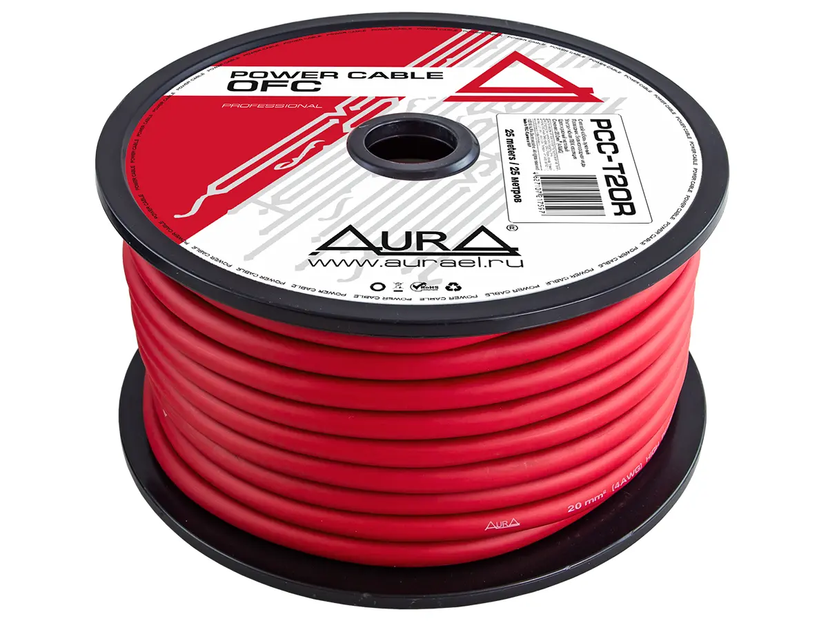 Aura PCC-T20R - Силовой кабель 4 Ga (20 мм²) TOFC
