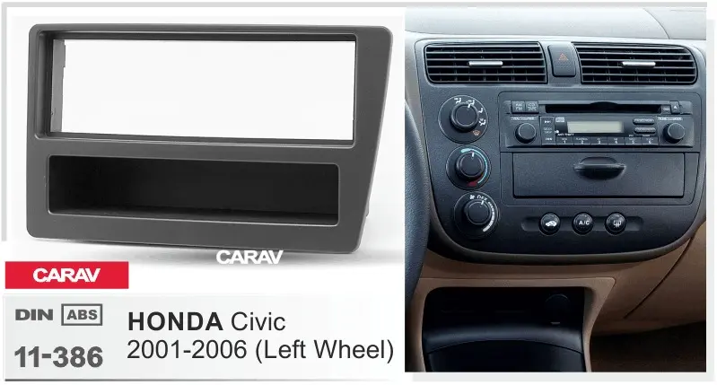 CARAV 11-386 - HONDA Civic 2001-2006 (с карманом)